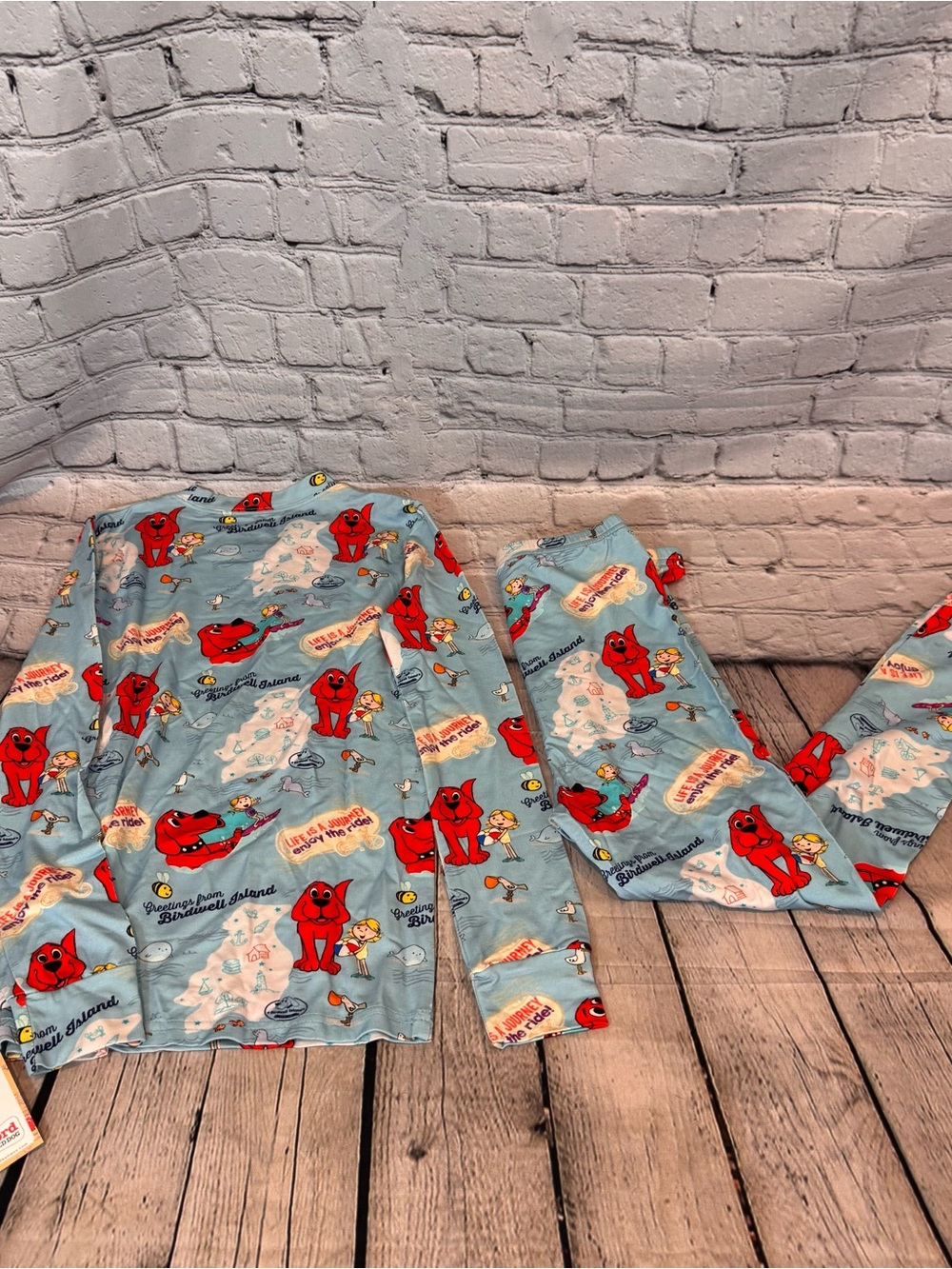 Little Bird Bamboo Clifford The Big Red Dog Bamboo Pajama Set